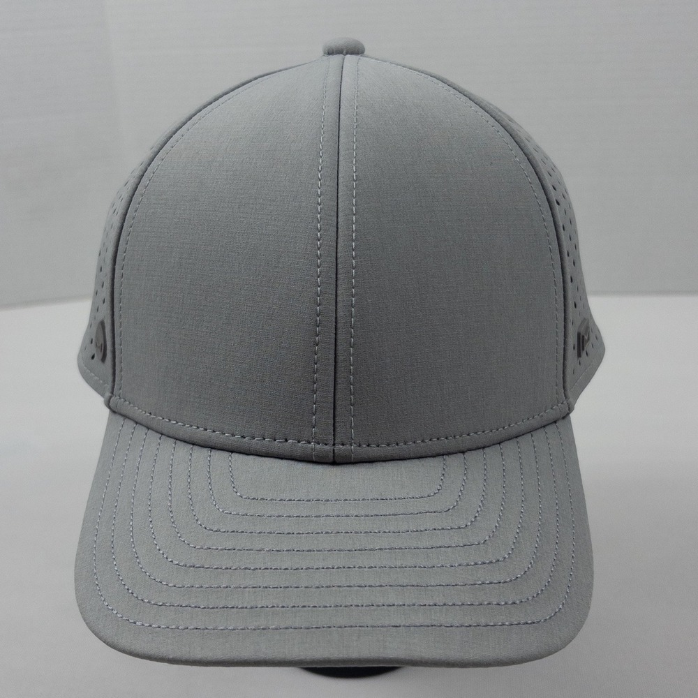 Melin A-Game Hydro Snapback Hat Mens 60cm Gray Performance Mesh Logo Cap